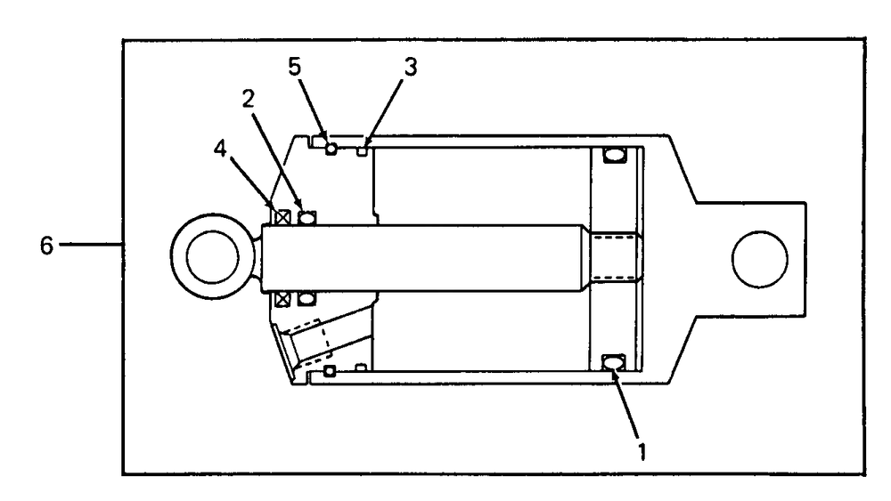 Hydraulic Lift Cylinder Diagram and Parts List for 1861 821060-836000-140671100-142663100 Cub Cadet Lawn Tractor
